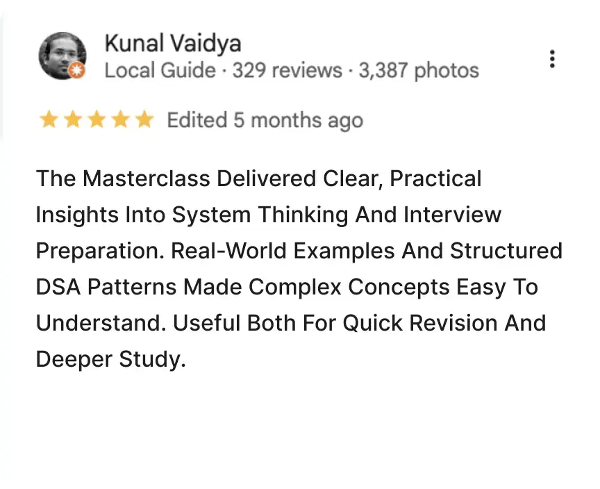 Masterclass Review 1
